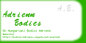 adrienn bodics business card